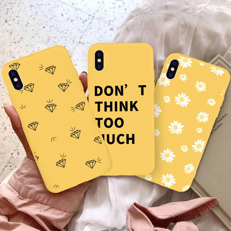 GYKZ мультфильм Маргаритка цветок Кот Подходит чехол для iPhone 7 XS MAX XR X 8 6 6s Plus Любовь