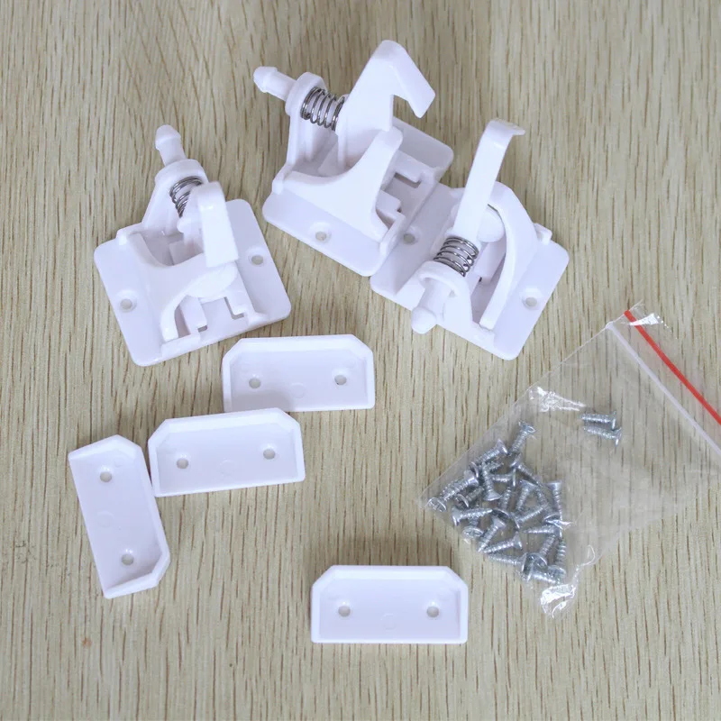10pcs Child Safety Cabinet Locks Baby Proofing Cabinets Lock Drawers Latch with Adhesive BM88