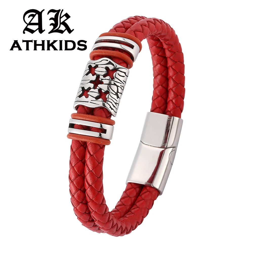 Fashion Men Women double leather bracelet charm accessories bracelet Stainless Steel Magnetic Clasp Bangles jewelry Gifts PD0113
Fashion Men Women double leather bracelet charm accessories bracelet Stainless Steel Magnetic Clasp Bangles jewelry Gifts PD0113