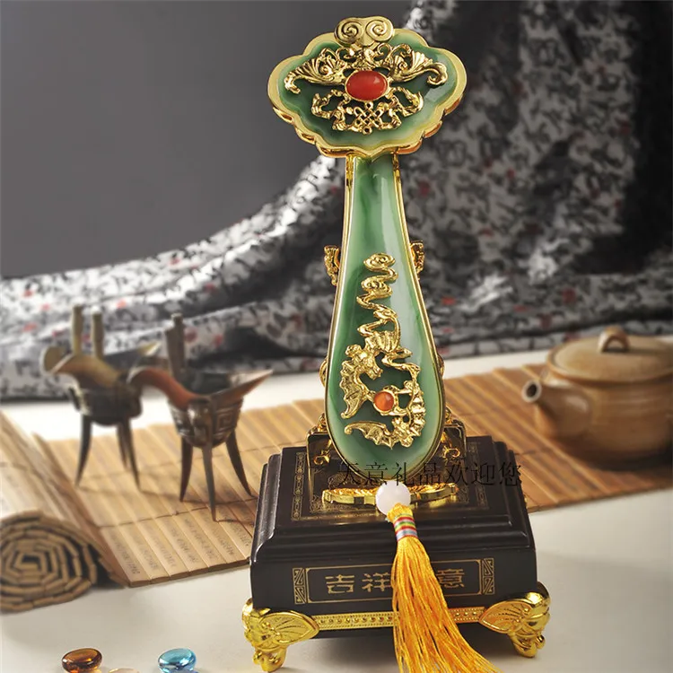TOP GOOD gift # 2020 office home Mascot efficacious Talisman Money Drawing Fortune Golden JADE RUYI FENG SHUI Sculpture statue
TOP GOOD gift # 2020 office home Mascot efficacious Talisman Money Drawing Fortune Golden JADE RUYI FENG SHUI Sculpture statue