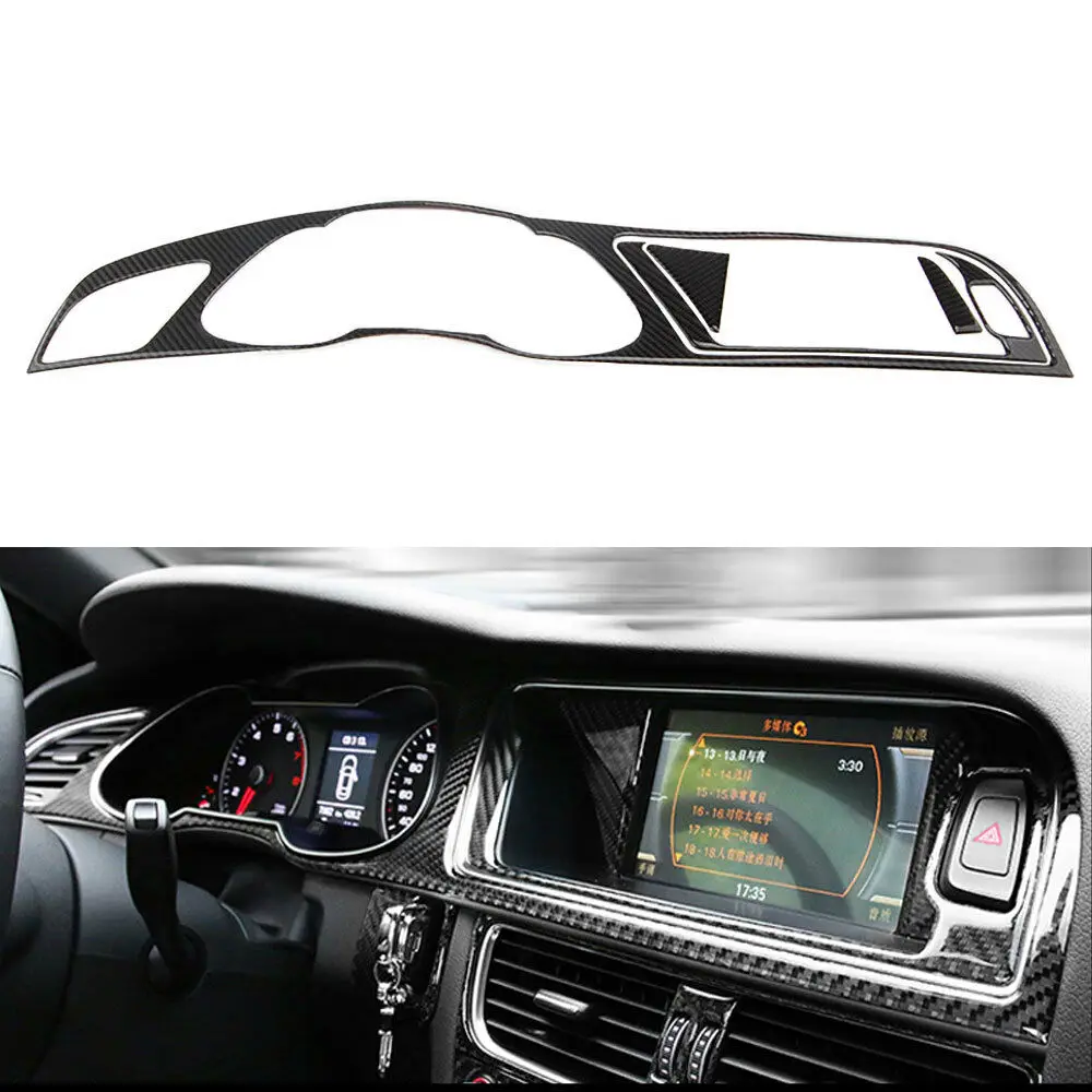 BBQ@FUKA Real Carbon Fiber Car Dashboard Instrument Navigator Cover interior decoration Trim For Audi A4 B8 09-2016 car styling
BBQ@FUKA Real Carbon Fiber Car Dashboard Instrument Navigator Cover interior decoration Trim For Audi A4 B8 09-2016 car styling