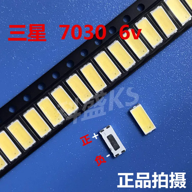50PCS Per la manutenzione tcl LED TV LCD retroilluminato con lampada 7030 6v perline SAMSUNG light bar | Лампы и освещение