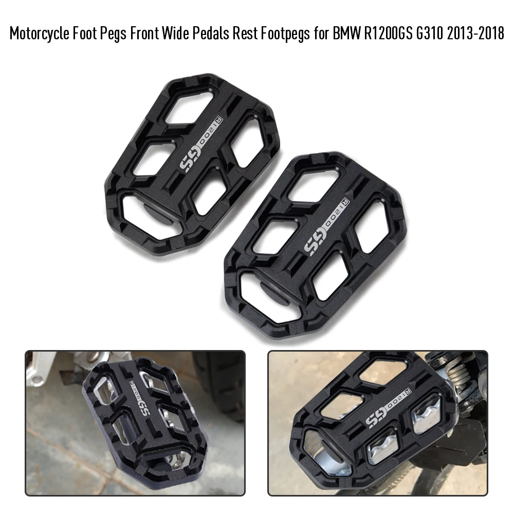Footrest Footpeg Foot Pegs Rests Motorcycle Foot Pegs Front Billet Wide Pedals Rest Footpegs for BMW R1200GS G310 2013-2018
Footrest Footpeg Foot Pegs Rests Motorcycle Foot Pegs Front Billet Wide Pedals Rest Footpegs for BMW R1200GS G310 2013-2018
