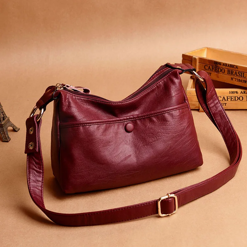 Chu JJ High Quality Fashion Shoulder CrossBody Bags Women's Genuine Leather Handbags Simple Women Messenger Bag Lady Bags
Chu JJ High Quality Fashion Shoulder CrossBody Bags Women's Genuine Leather Handbags Simple Women Messenger Bag Lady Bags