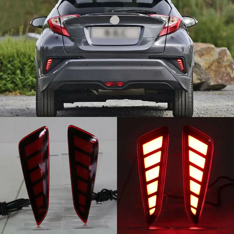 LED Rear Bumper Reflector Fog Brake Turn Indicator Lights For Toyota C-HR 2016-2017
LED Rear Bumper Reflector Fog Brake Turn Indicator Lights For Toyota C-HR 2016-2017