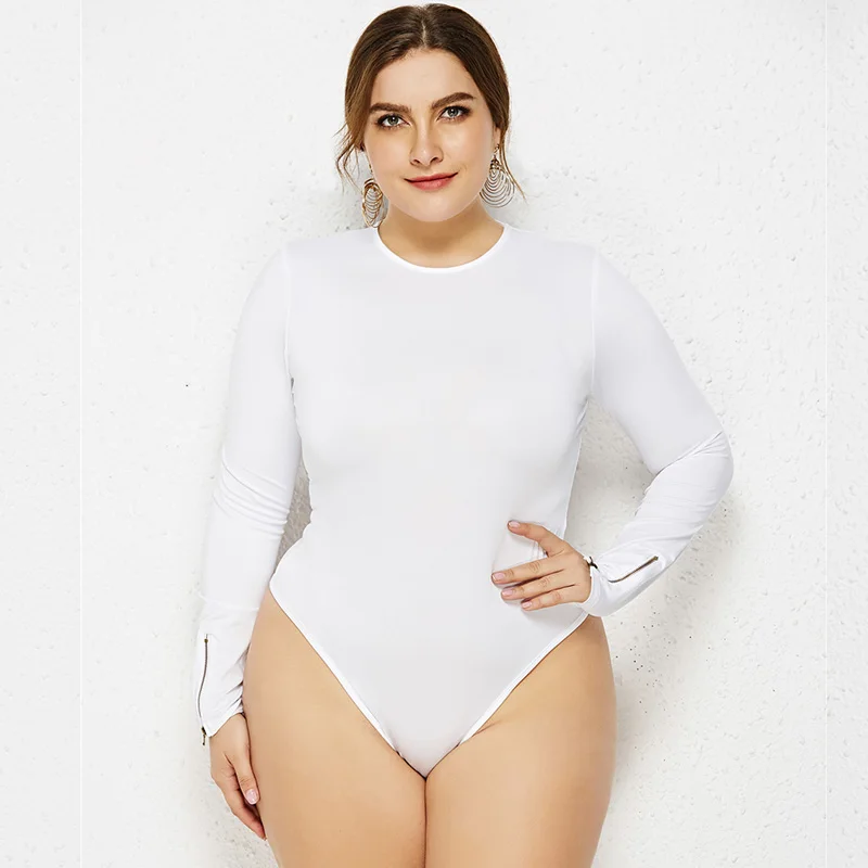 BHflutter 4XL 5XL 6XL Plus Size Women Clothing Winter Jumpsuits Overalls 2019 Solid O neck Long Sleeve Casual Bodysuit Femme
BHflutter 4XL 5XL 6XL Plus Size Women Clothing Winter Jumpsuits Overalls 2019 Solid O neck Long Sleeve Casual Bodysuit Femme