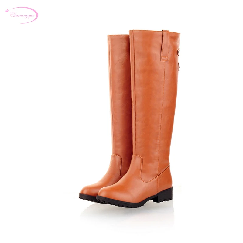 Chainingyee winter warm plush knee high boots belt buckle decorative round toe med heels snow boots women's boots
Chainingyee winter warm plush knee high boots belt buckle decorative round toe med heels snow boots women's boots