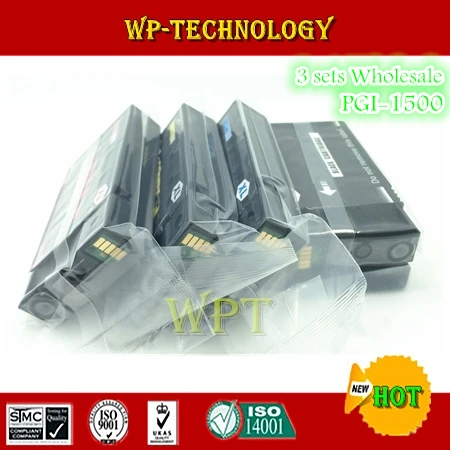 12PK compatible ink cartridges suit for PGI1500 K C M Y , PGI-1500 suit for Canon MAXIFY MB2050 , MAXIFY MB2350 etc
12PK compatible ink cartridges suit for PGI1500 K C M Y , PGI-1500 suit for Canon MAXIFY MB2050 , MAXIFY MB2350 etc