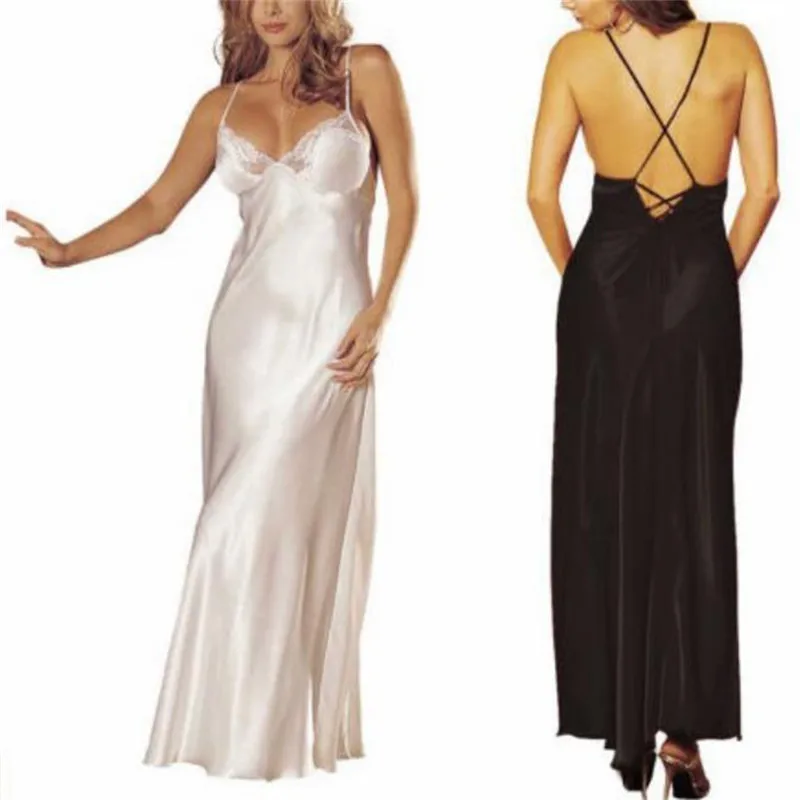 Women Ladies Lingerie Homewear Satin Long Sleepdress Nightgowns Sexy Nightwear Lace Nightgown Silk Thin Sleepwear Night Dress
Women Ladies Lingerie Homewear Satin Long Sleepdress Nightgowns Sexy Nightwear Lace Nightgown Silk Thin Sleepwear Night Dress