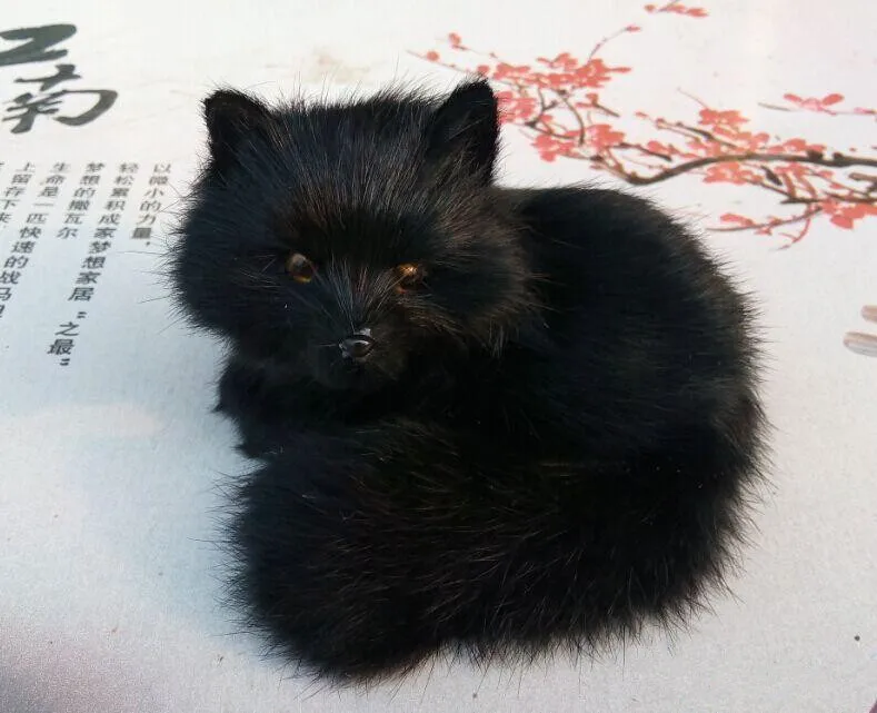 13x12cm black fox model,polyethylene&furry furs handicraft,props,home decoration birthday gift A0059
13x12cm black fox model,polyethylene&furry furs handicraft,props,home decoration birthday gift A0059