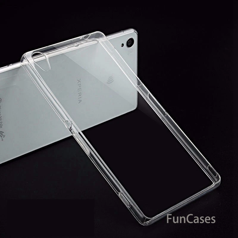 Прозрачный Ультратонкий Мягкий чехол из искусственной кожи для Sony Xperia XA Z1 Z2 Z3 Z4 Z5