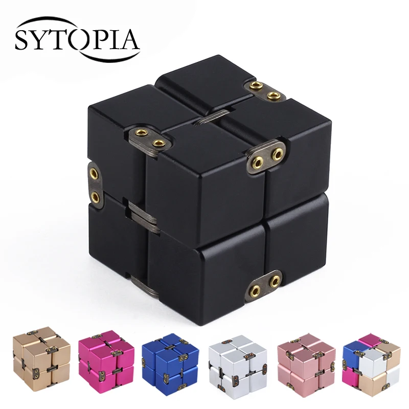 

Premium Metal Infinity Cube Toy Aluminium Deformation Magical Infinite Cube Toys Stress Reliever for EDC Anxiety