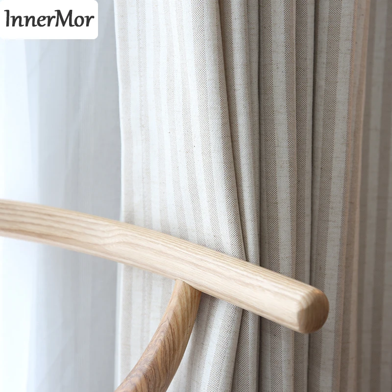 Innermor soft Faux linen Curtains For Living room Striped Jacquard curtains for bedroom drapes for kitchen Window Customized
Innermor soft Faux linen Curtains For Living room Striped Jacquard curtains for bedroom drapes for kitchen Window Customized