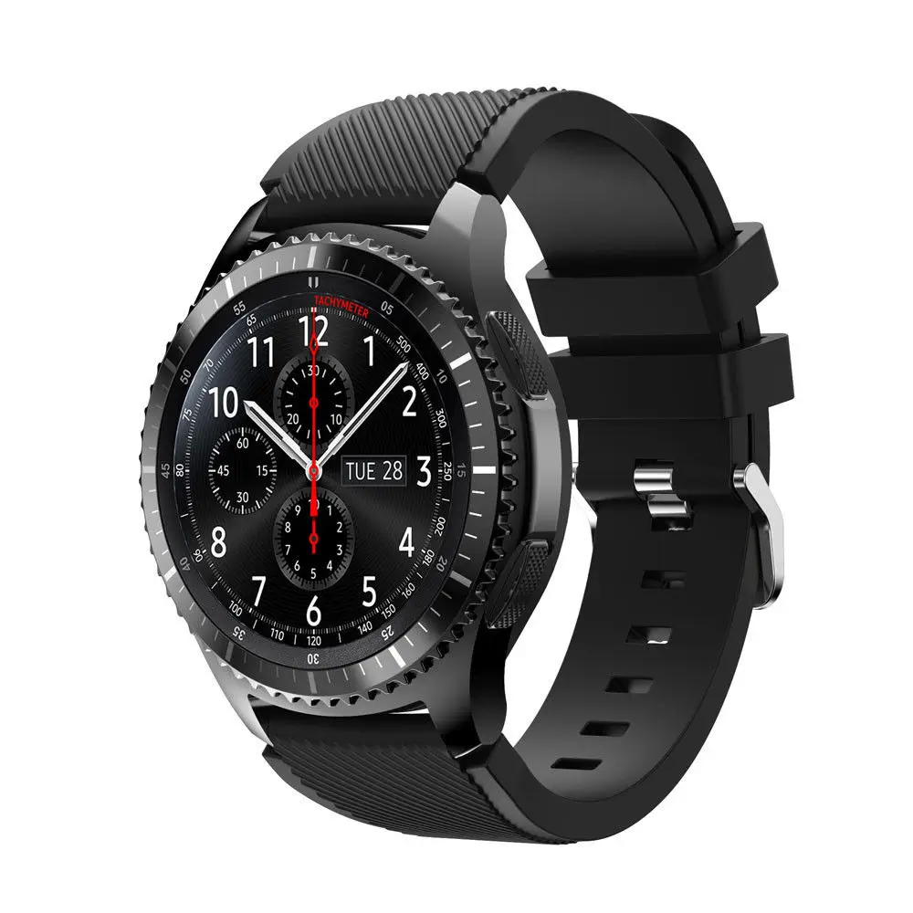 18 Colors 22mm Sport Silicone Strap for Samsung Gear S3 Frontier Band Classic Rubber Watchband Wholsale Dropshipping | Наручные часы