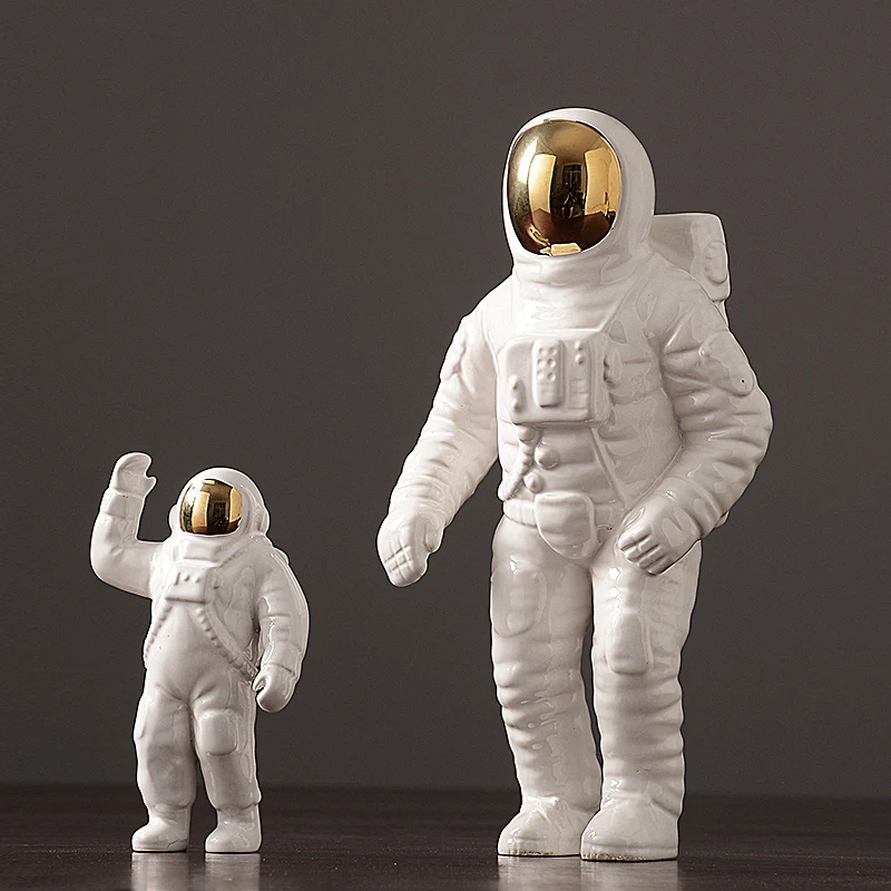 Modern Astronaut Sculpture Ceramic Figure Statuette Spaceman Abstract Statue Home Decoration Accessories Craft figurine Decor
Modern Astronaut Sculpture Ceramic Figure Statuette Spaceman Abstract Statue Home Decoration Accessories Craft figurine Decor