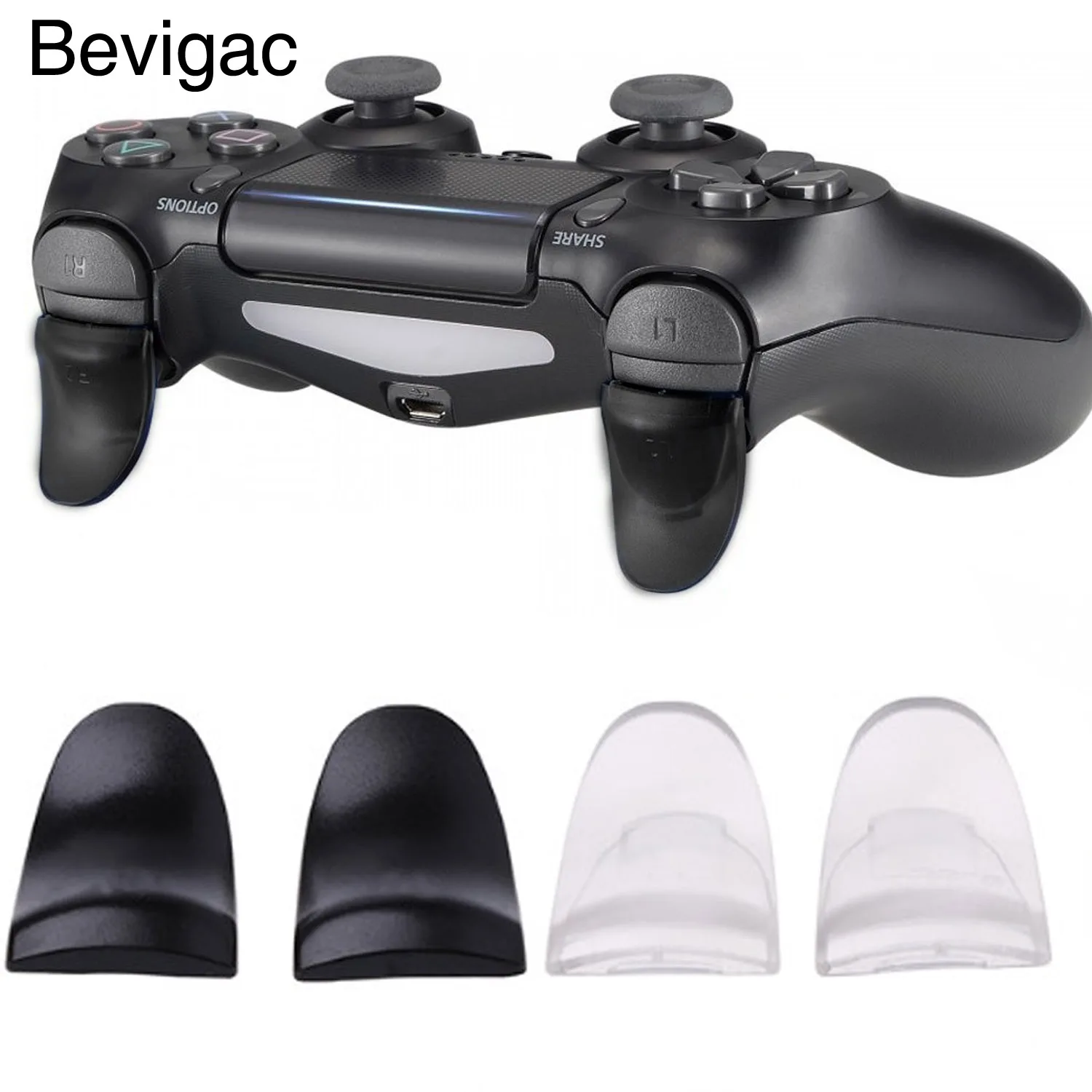 Bevigac 1 пара L2 R2 комплект удлиненных пусковых кнопок для замены Playstation Play Station 4 PS4