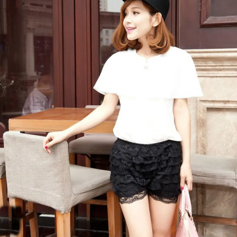 Women Casual Safety Short Pants Layer Lace Ruffle High Elastic Waist Thin Breathable New Underpants Soft 810-030
Women Casual Safety Short Pants Layer Lace Ruffle High Elastic Waist Thin Breathable New Underpants Soft 810-030
