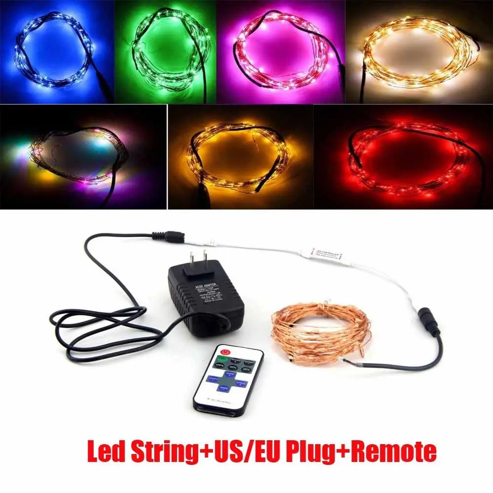 30M Silver/Copper Wire Fairy String Lights Lamp DC /Remote/Power For Desk Flower Home party Decoration nightlight
30M Silver/Copper Wire Fairy String Lights Lamp DC /Remote/Power For Desk Flower Home party Decoration nightlight