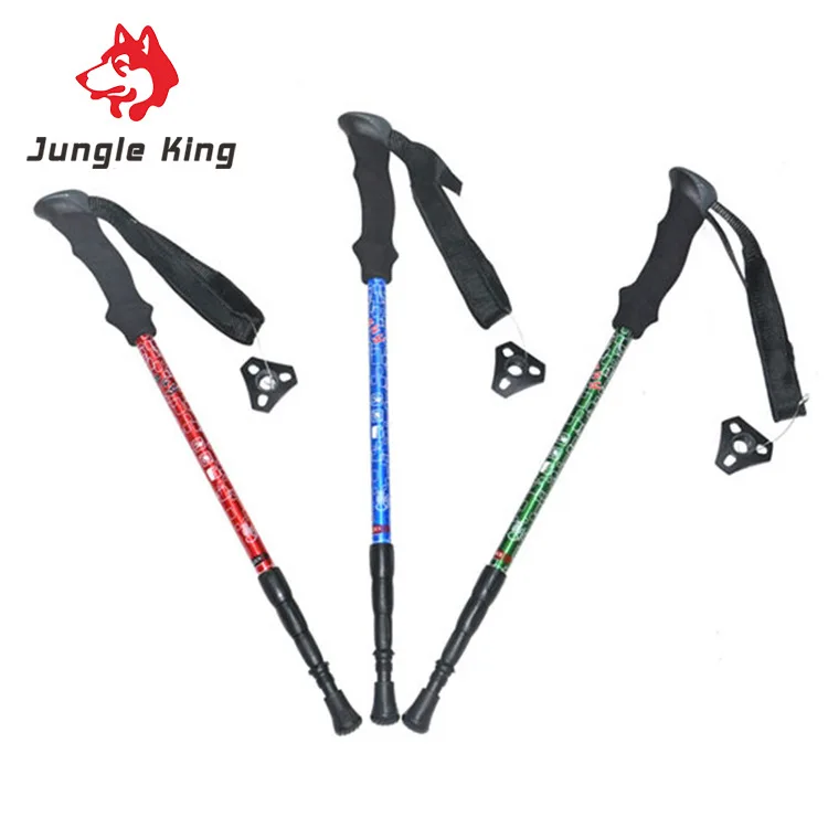 Jungle King новинка 2017 удочка для альпинизма 7075 пробковая ручка альпеншток ультра