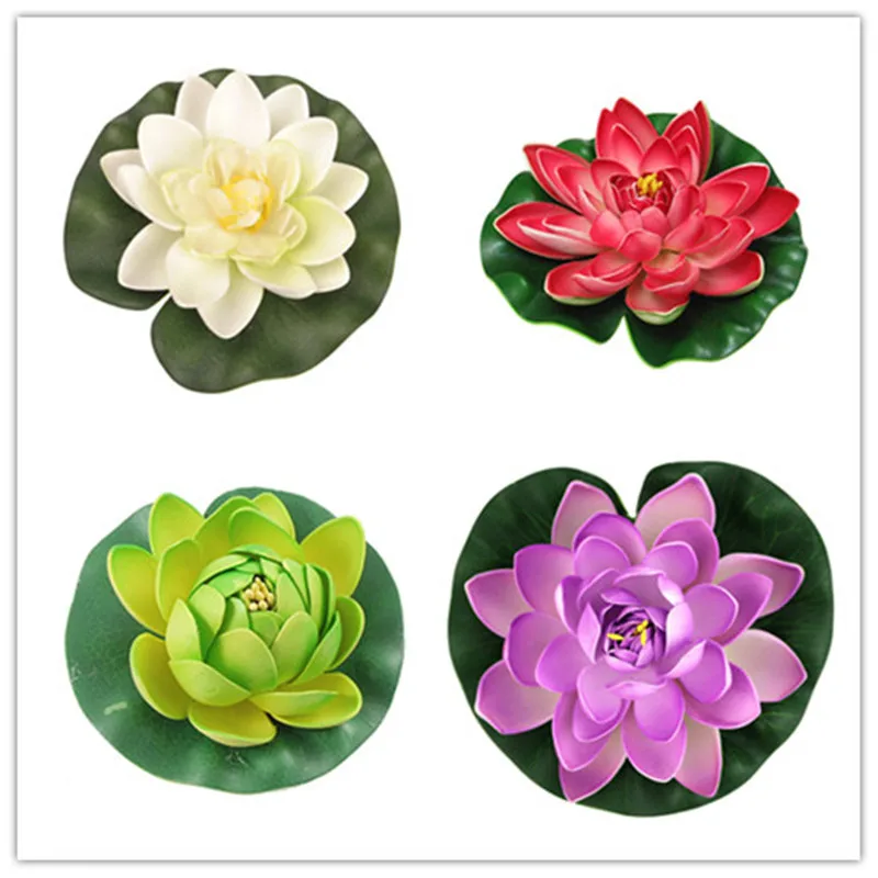 4Pcs/Set 30cm Artificial EVA Lotus Floating Water Lily Blooming Foam Flower Head Pool Fish Tank Pond Home Garden Decoration
4Pcs/Set 30cm Artificial EVA Lotus Floating Water Lily Blooming Foam Flower Head Pool Fish Tank Pond Home Garden Decoration