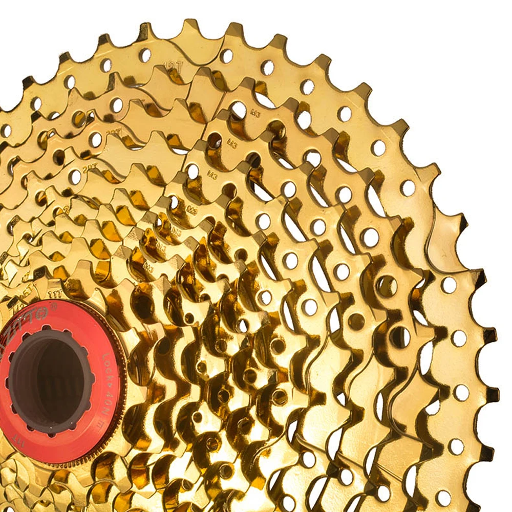 ZTTO Gold Golden MTB Cassette 11 Speed 11S 11-42T Freewheel Bicycle Bike Cycling For Parts XT M8000 SLX M7000 M9000 K7 NX GX
ZTTO Gold Golden MTB Cassette 11 Speed 11S 11-42T Freewheel Bicycle Bike Cycling For Parts XT M8000 SLX M7000 M9000 K7 NX GX