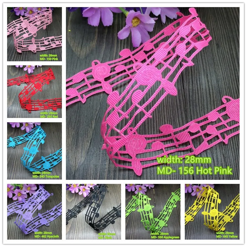 10 colors to select 28mm 10 yards Musical notes Engraved Hollow Grosgrain Ribbons Tapes hairbow gift pack clothing Bowknot DIY
10 colors to select 28mm 10 yards Musical notes Engraved Hollow Grosgrain Ribbons Tapes hairbow gift pack clothing Bowknot DIY