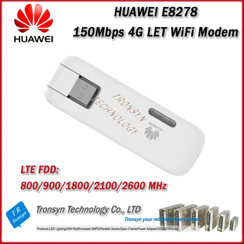 Wholesale Original Unlock LTE FDD 150Mbps HUAWEI E8278 4G Mobile WiFi Dongle And HUAWEI 4G WiFi Modem
Wholesale Original Unlock LTE FDD 150Mbps HUAWEI E8278 4G Mobile WiFi Dongle And HUAWEI 4G WiFi Modem