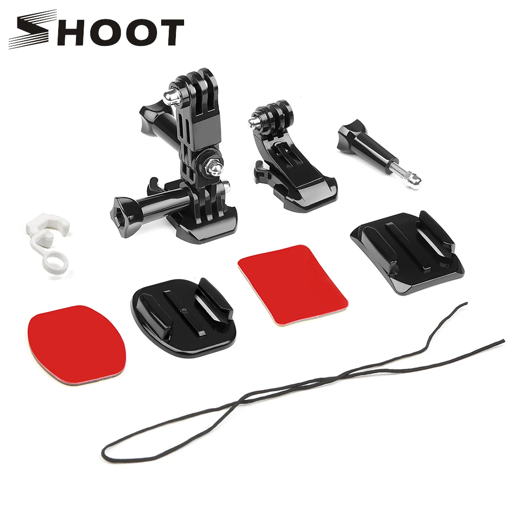 SHOOT Front Side Helmet Accessories Set J-shaped Buckle Base Support Mount for GoPro Hero 10 9 8 7 5 Yi 4K H9r SJCAM Go Pro Kits
SHOOT Front Side Helmet Accessories Set J-shaped Buckle Base Support Mount for GoPro Hero 10 9 8 7 5 Yi 4K H9r SJCAM Go Pro Kits