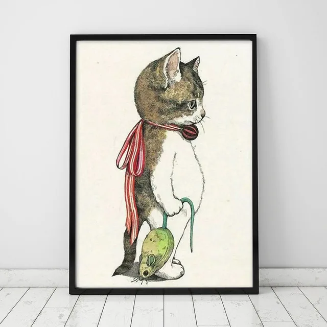 Cute Cartoon Cat Catch Mouse Children Room Decoration Poster Home Wall Art Printing Canvas Painting Picture Customization
Cute Cartoon Cat Catch Mouse Children Room Decoration Poster Home Wall Art Printing Canvas Painting Picture Customization