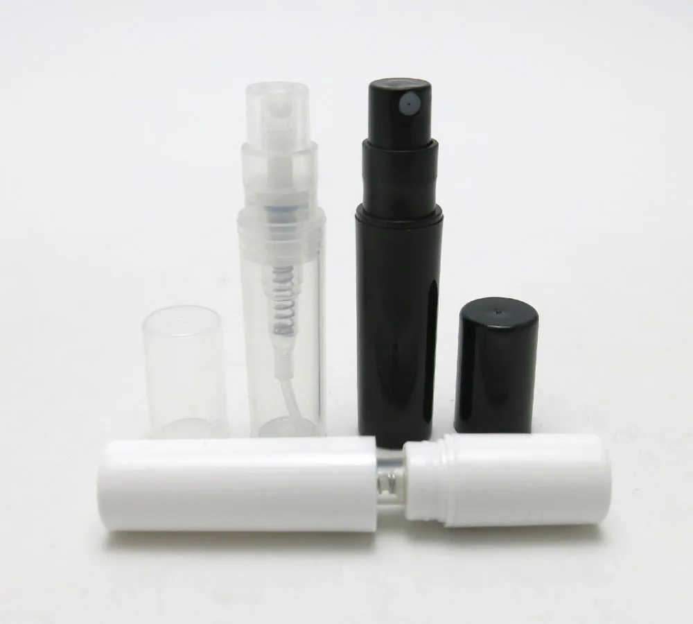 100x 2ML Plastic Perfume Bottle Black White Clear Empty Refillable Spray Bottle Small Perfume Atomizer Perfume Sample Vials
100x 2ML Plastic Perfume Bottle Black White Clear Empty Refillable Spray Bottle Small Perfume Atomizer Perfume Sample Vials