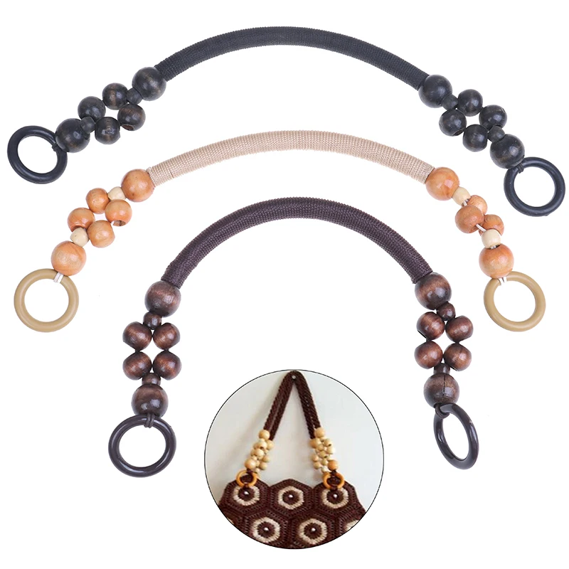 Bag Handle Wood Bead Rope Bag Strap Handle Shoulder Belt for Handbag DIY Replacement Bag Accessories
Bag Handle Wood Bead Rope Bag Strap Handle Shoulder Belt for Handbag DIY Replacement Bag Accessories