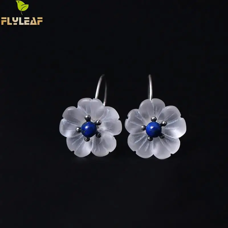 Flyleaf Creativity Lapis Lazuli Crystal Flowers Dangle Earrings For Women Vintage Style Lady 100% 925 Sterling Silver Jewelry
Flyleaf Creativity Lapis Lazuli Crystal Flowers Dangle Earrings For Women Vintage Style Lady 100% 925 Sterling Silver Jewelry