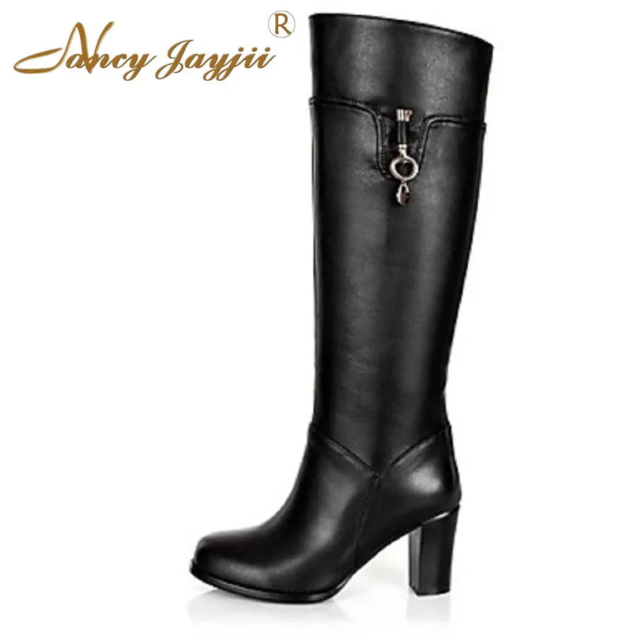 Nancyjayjii Black PU Metal Decoration Knee High Boots 2021 Winter Women’S Round Toe Super High Square Heels Ladies Slip On Shoes
Nancyjayjii Black PU Metal Decoration Knee High Boots 2021 Winter Women’S Round Toe Super High Square Heels Ladies Slip On Shoes