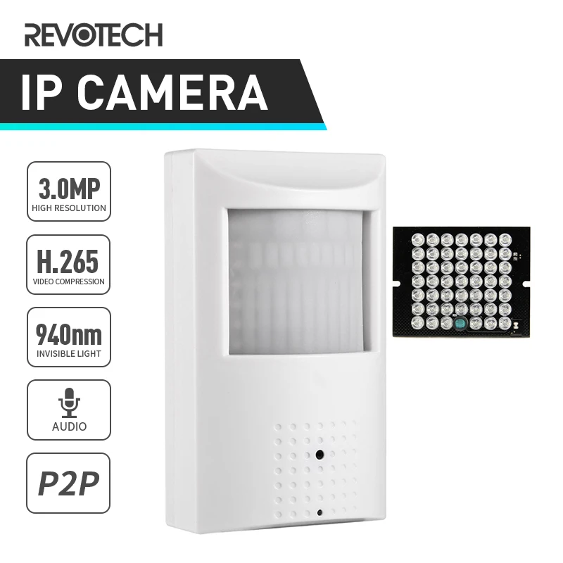 Audio H.265 3MP 940nm Invisible PIR 1296P / 1080P IP Camera Night Vision HD Mini Indoor LED IR Security CCTV System Video Cam
Audio H.265 3MP 940nm Invisible PIR 1296P / 1080P IP Camera Night Vision HD Mini Indoor LED IR Security CCTV System Video Cam