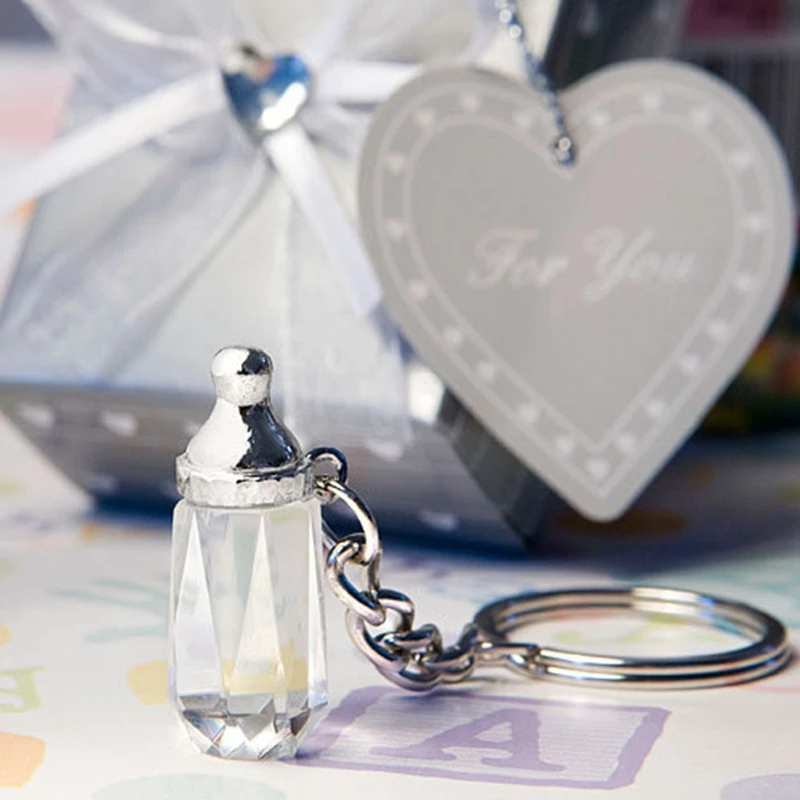 New Baby Shower Gifts Christening Guest Souvenirs Crystal Milk Bottle Keychain Keyring 50 pieces
New Baby Shower Gifts Christening Guest Souvenirs Crystal Milk Bottle Keychain Keyring 50 pieces