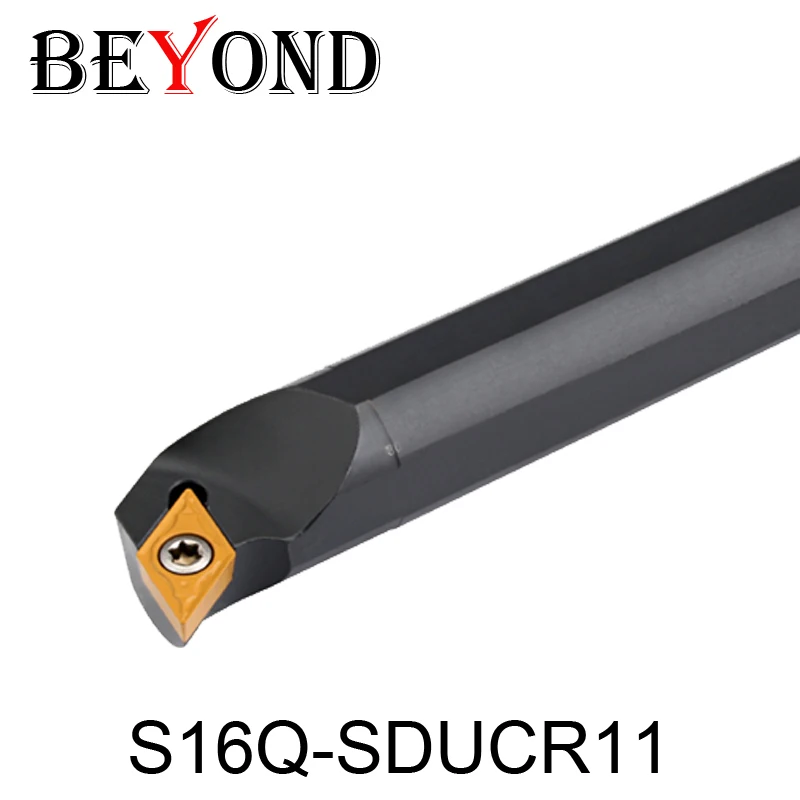 BEYOND S16Q-SDUCR11 S16Q-SDUCL11 SDUCR SDUCL Internal Turning Tool Holder CNC Lathe Tools Cutter Boring Bar DCMT11T304
BEYOND S16Q-SDUCR11 S16Q-SDUCL11 SDUCR SDUCL Internal Turning Tool Holder CNC Lathe Tools Cutter Boring Bar DCMT11T304