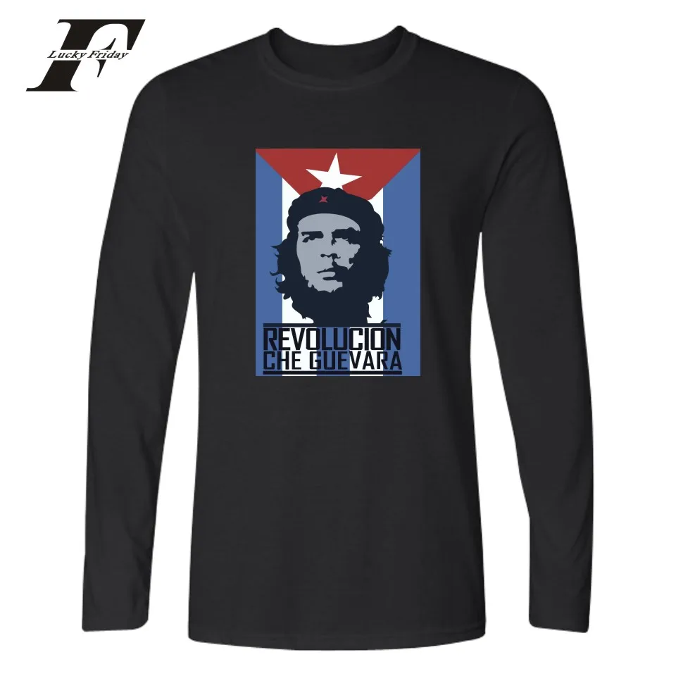 Модная забавная футболка LUCKYFRIDAYF Che Guevara с принтом женские и мужские футболки
