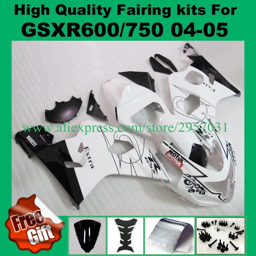 9gifts Injection Fairings for SUZUKI GSXR600 GSXR750 04 05 GSXR 600 750 2004 2005 GSX-R600 GSX-R750 04 05 K4 K5 fairing kits
9gifts Injection Fairings for SUZUKI GSXR600 GSXR750 04 05 GSXR 600 750 2004 2005 GSX-R600 GSX-R750 04 05 K4 K5 fairing kits