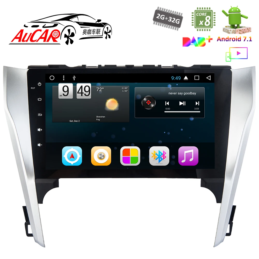Android 7,1 GPS навигационная система для Toyota Camry 2012-2014 Автомобильный dvd-плеер Bluetooth GPS RDS радио WIFI 4G AUX автомобильный стерео
Android 7,1 GPS навигационная система для Toyota Camry 2012-2014 Автомобильный dvd-плеер Bluetooth GPS RDS радио WIFI 4G AUX автомобильный стерео