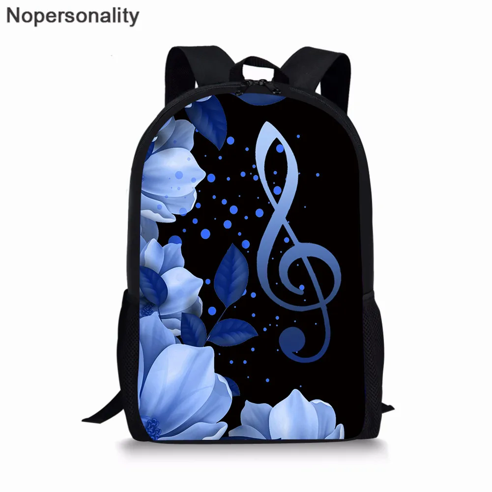 Nopersonality Piano Backpack for Women Music Note Pattern Teenage Girls School Bags Kids Student Bagpack Mochila Escolar | Багаж и сумки