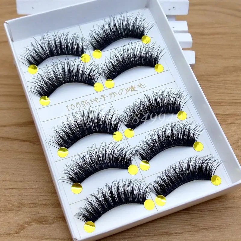 YOKPN Handmade False Eyelashes Cotton Stems Natural Long Cross Thick Fake Eyelashes Stage Beautiful Makeup Tools Lashes 5 pairs
YOKPN Handmade False Eyelashes Cotton Stems Natural Long Cross Thick Fake Eyelashes Stage Beautiful Makeup Tools Lashes 5 pairs