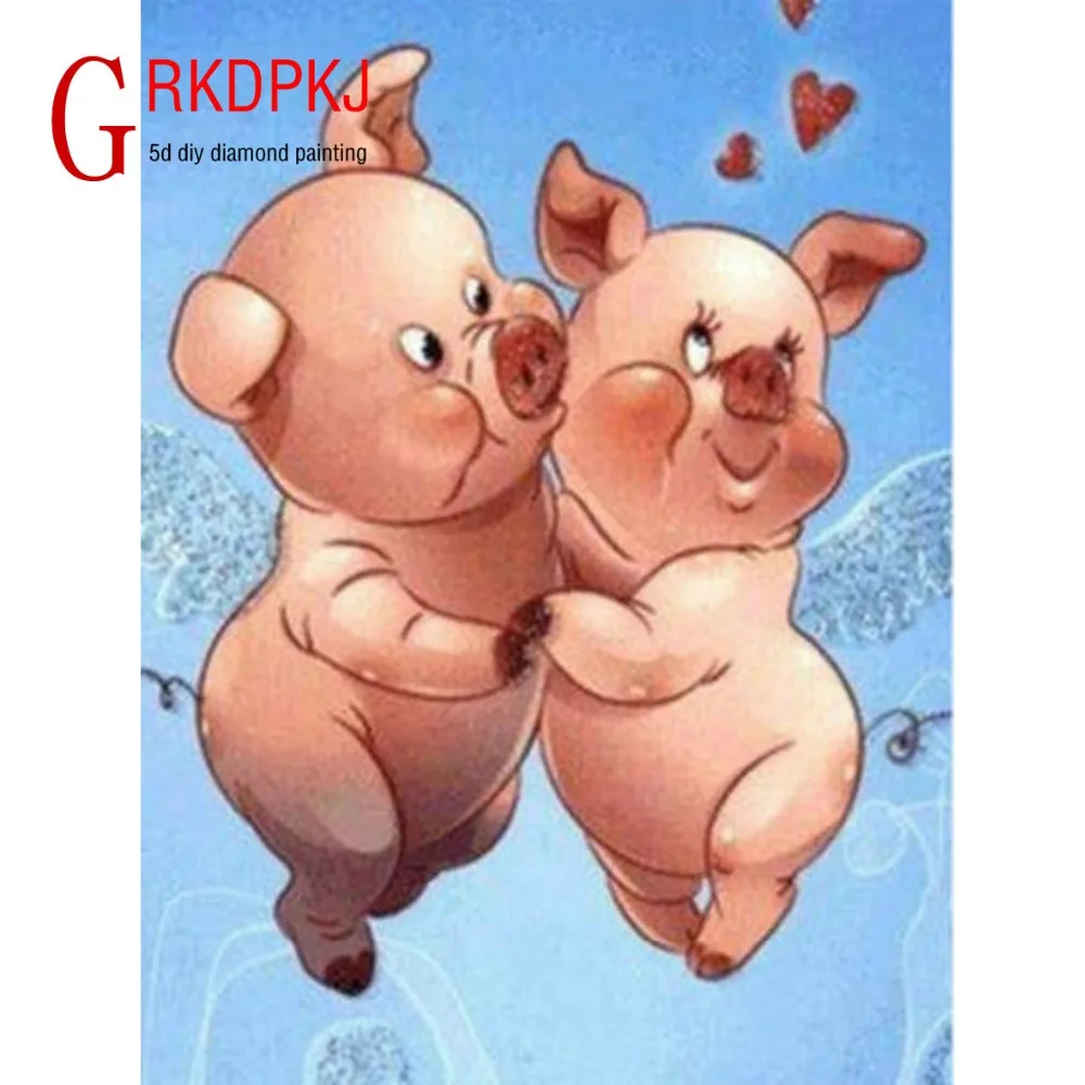 5D Full Drill Square diamond paintingRound diamond embroidery mosaic home decoration cartoon Pig Not folding canvas Handicraft
5D Full Drill Square diamond paintingRound diamond embroidery mosaic home decoration cartoon Pig Not folding canvas Handicraft