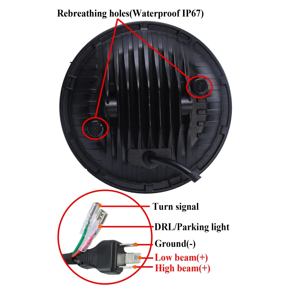 SUP-LIGHT 7 inch Round Led headlight High Low Beam Led Headlamp with DRL for Jeep Wrangler jk fj TJ 1997-2006 JKJKU Hummer H1 H2
SUP-LIGHT 7 inch Round Led headlight High Low Beam Led Headlamp with DRL for Jeep Wrangler jk fj TJ 1997-2006 JKJKU Hummer H1 H2