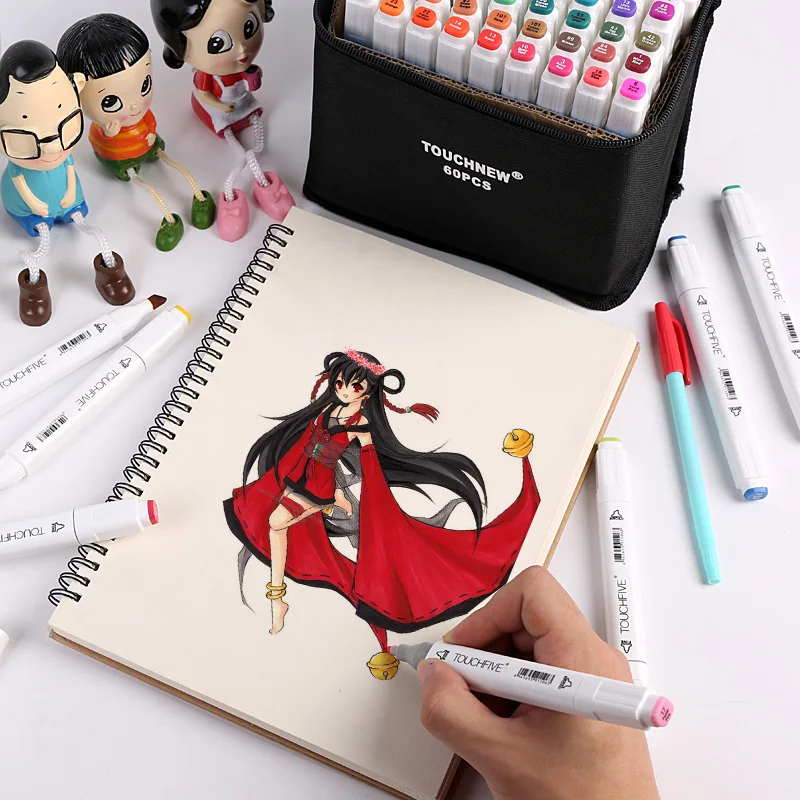 Touchfive 30/40/60/80 Colors Art Marker Set Alcohol Based Sketch Marker Pen For Drawing Manga Design Art Set Supplies
Touchfive 30/40/60/80 Colors Art Marker Set Alcohol Based Sketch Marker Pen For Drawing Manga Design Art Set Supplies