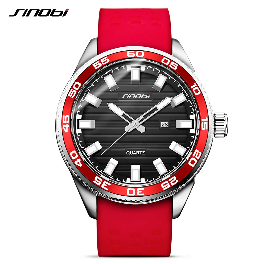 SINOBI Hot sale Stainless Steel Men's Sports Watches Luxury Brand Silicone Waterproof Men Watch Quartz Relogio Masculino montre
SINOBI Hot sale Stainless Steel Men's Sports Watches Luxury Brand Silicone Waterproof Men Watch Quartz Relogio Masculino montre