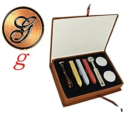 Vintage Letter G Alphabet Initial G Engraved Wedding Invitation Gift Box Wax Seal Stamp Sticks Melting Spoon Set
Vintage Letter G Alphabet Initial G Engraved Wedding Invitation Gift Box Wax Seal Stamp Sticks Melting Spoon Set