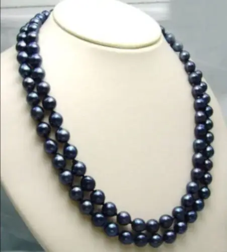 2 ROW 9-10MM AA++ TAHITIAN BLACK PEARL NECKLACE 17-18">ePacket free shipping
2 ROW 9-10MM AA++ TAHITIAN BLACK PEARL NECKLACE 17-18">ePacket free shipping