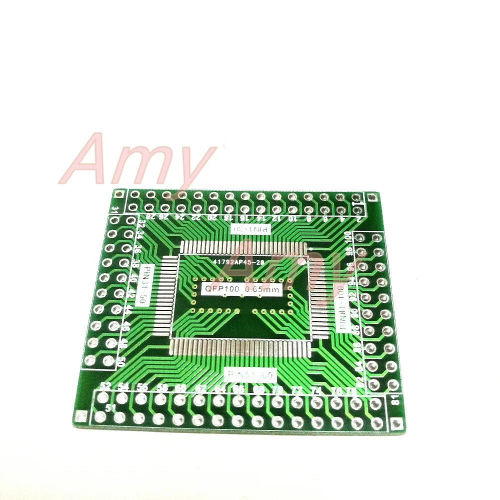 10 шт./лот LQFP100 Поворотная плата адаптера 0 65 мм pin pitch RTL8019 Ethernet чип cy7c68013|lot lot|lot 10pcspitch