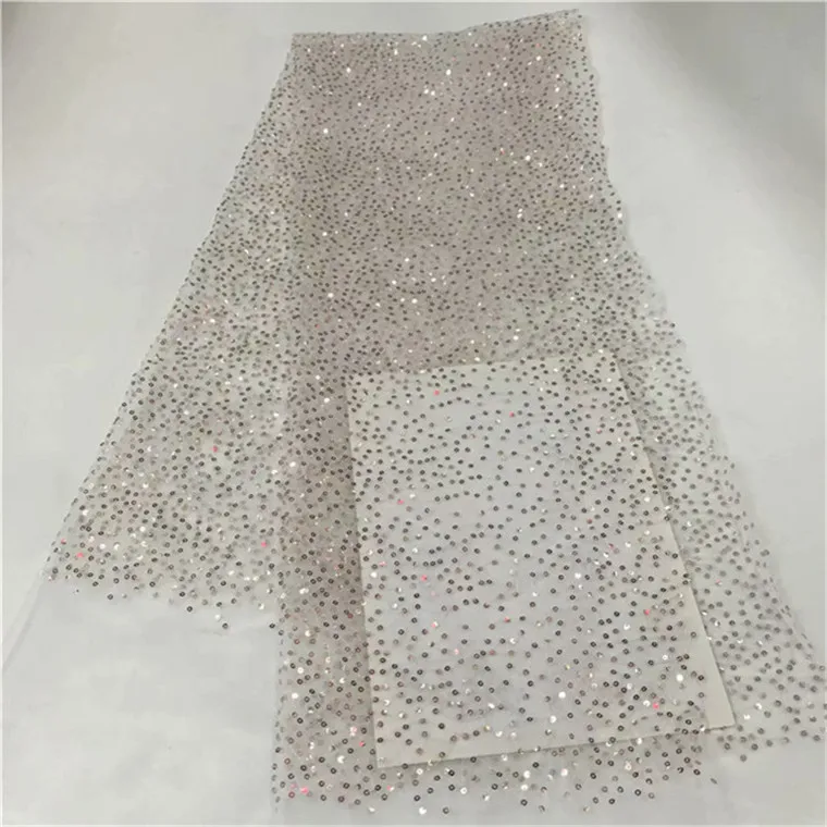 African Lace Fabric sequins Embroidered Nigerian Laces Fabric Bridal High Quality French Tulle Lace Fabric For Wedding Party
African Lace Fabric sequins Embroidered Nigerian Laces Fabric Bridal High Quality French Tulle Lace Fabric For Wedding Party
