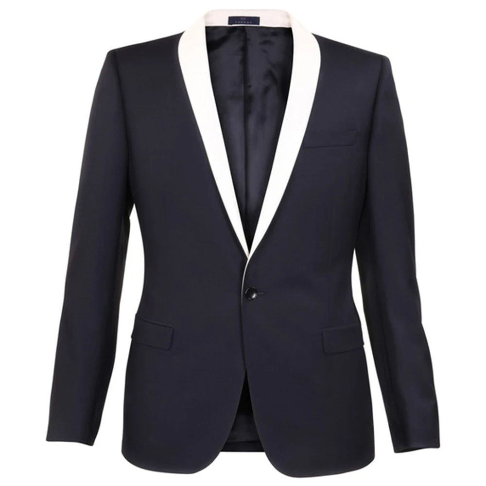 Custom Made to Measure Men Suit, Navy Blue Tuxedo with white shawl lapel, BESPOKE Men Suit Navy Blue Wedding tuxedos For Men
Custom Made to Measure Men Suit, Navy Blue Tuxedo with white shawl lapel, BESPOKE Men Suit Navy Blue Wedding tuxedos For Men